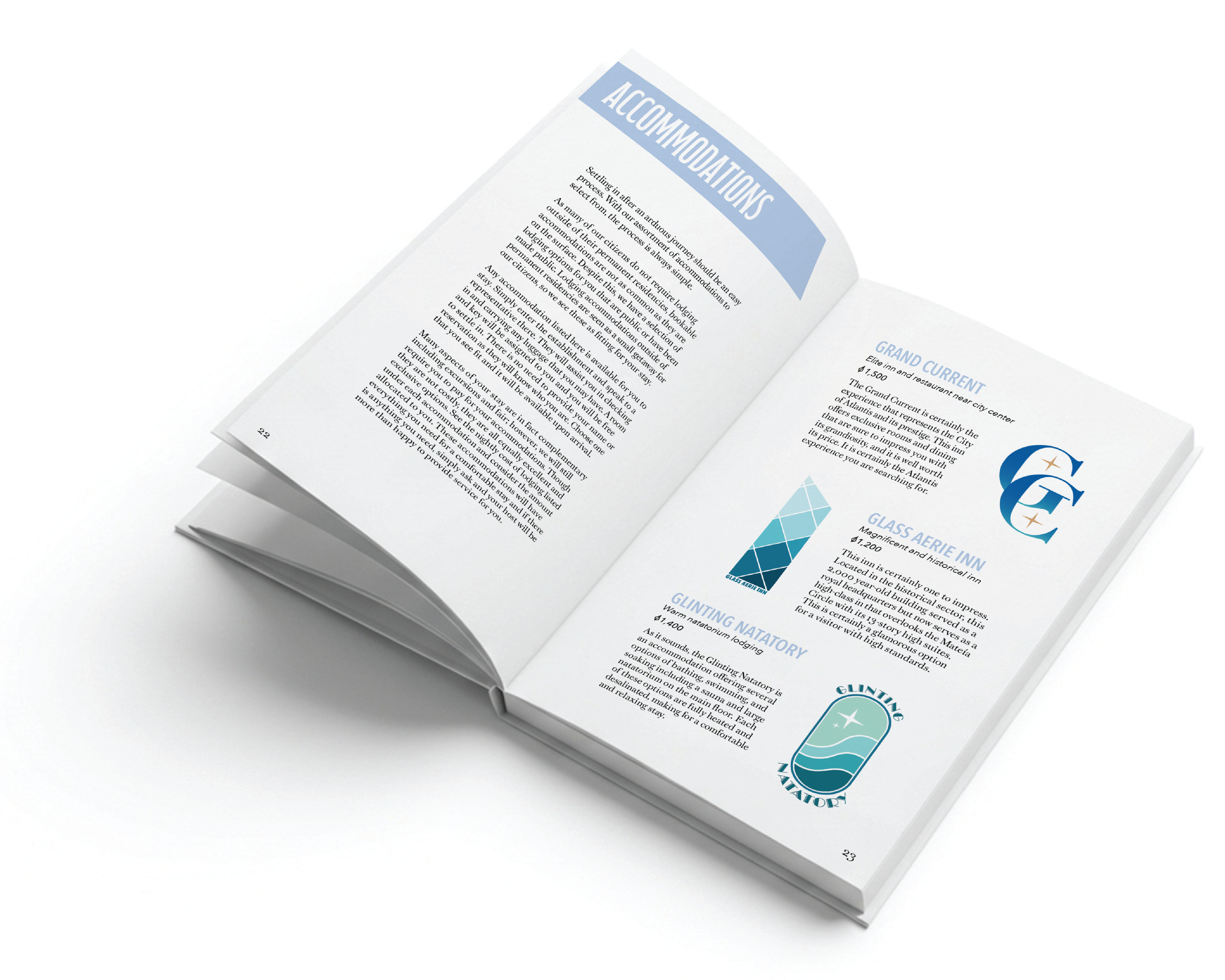 Accomodations mockup