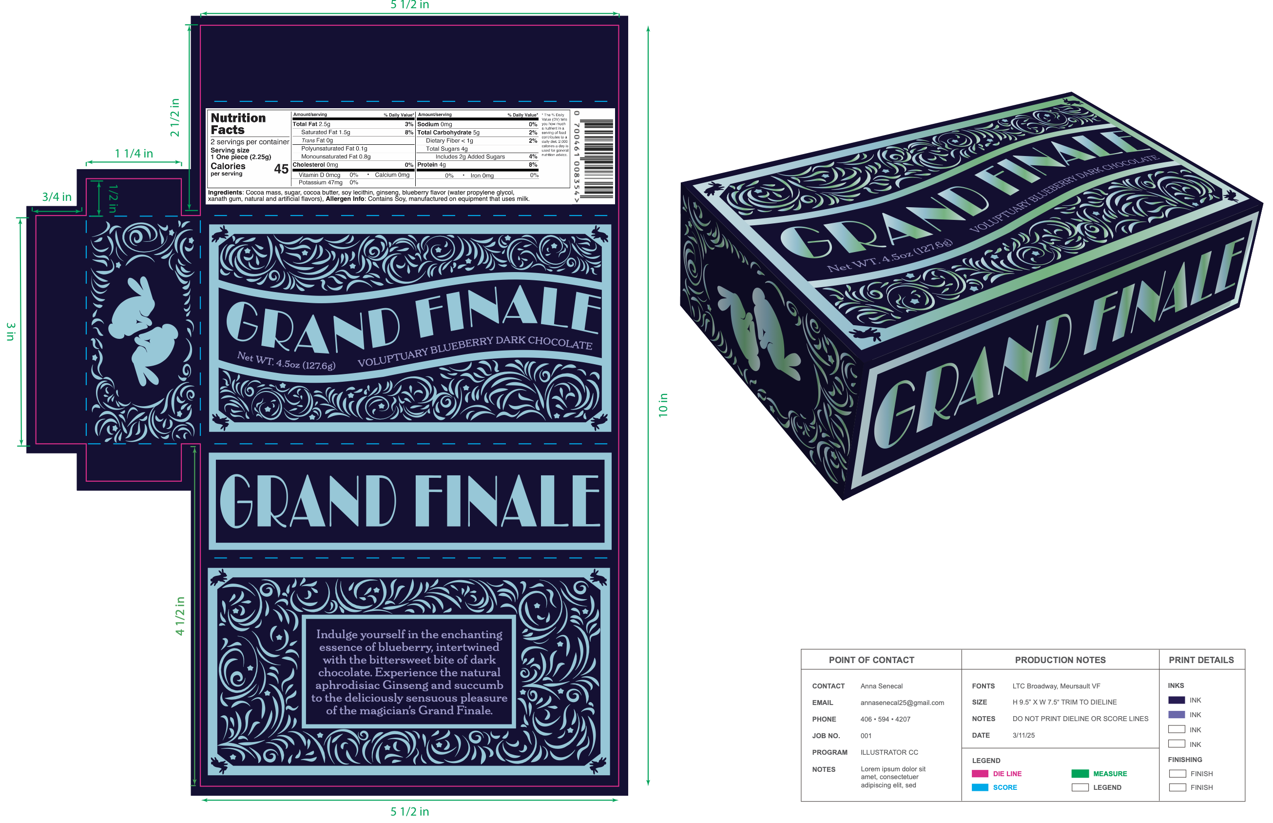 Chocolate Box Dieline