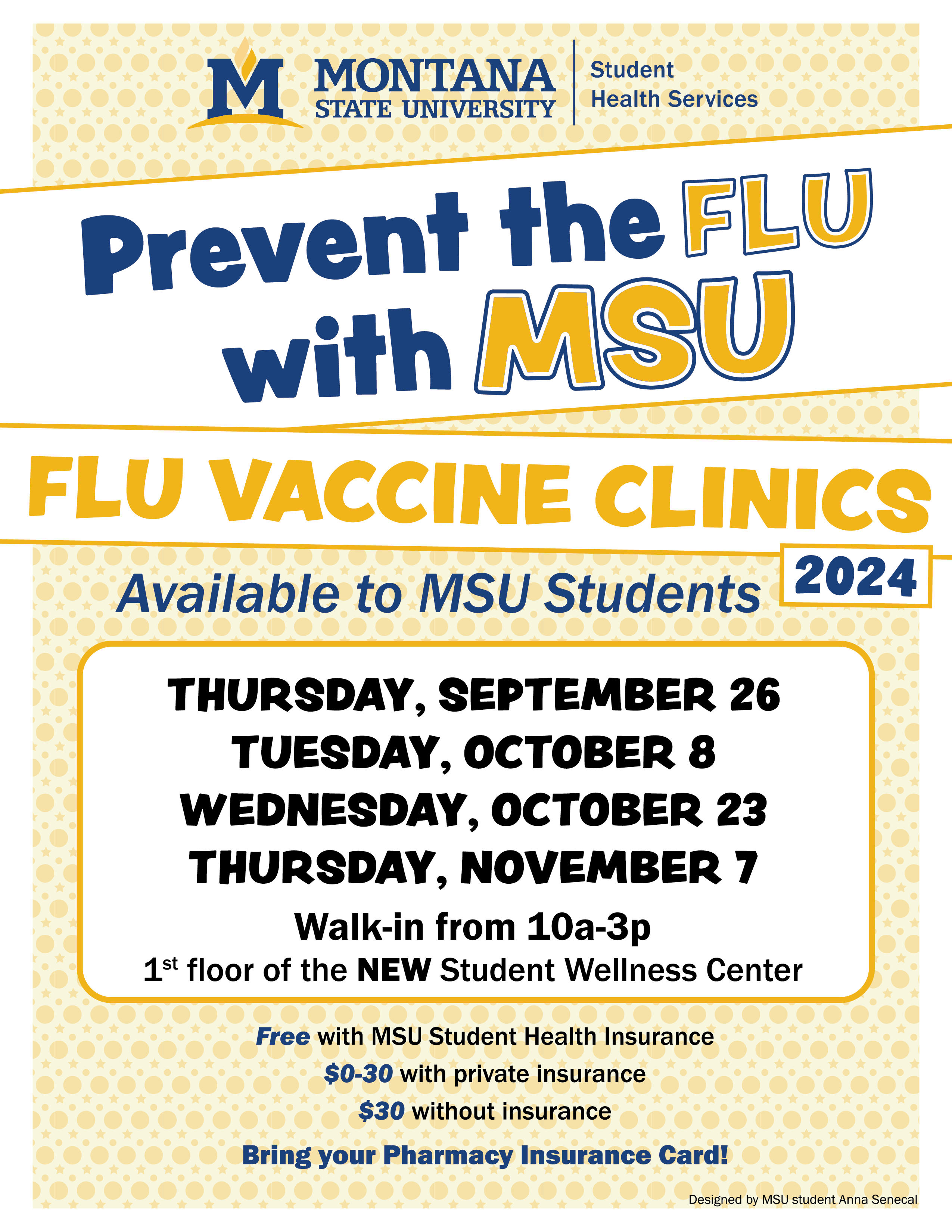 Flu Vaccine Poster 8.5x11